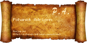 Pohanek Adrienn névjegykártya