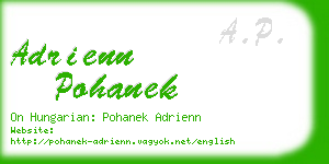 adrienn pohanek business card